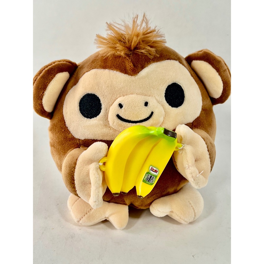 ZURU Snackles Monkey Plush Dole Bananas Brown Small 5.5 inch Stuffed Animal Toy